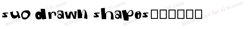 suo drawn shapes字体转换